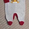 Macacão Bebê Menino na cor mescla claro e vermelho