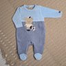 Macacão Bebê Menino na cor azul