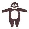 Macacão Bebê Inverno Divertido na cor marrom
