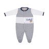 Macacão Bebê Menino Inverno cor mescla claro e off