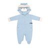 Macacão Bebê Menino Divertido na cor azul bebê