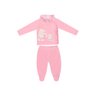 Pagão Bebê Menina Ursinha com três peças na cor rosê