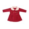 Casaco Infantil Menina de plsu na cor vermelha
