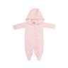 Macacão Bebê Menina c/ Capuz na cor salmão