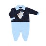 Macacão Bebê Menino na cor azul e marinho
