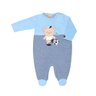 Macacão Bebê Menino na cor azul