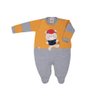 Macacão Bebê Menino na cor mescla e mostarda