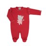 Macacão Bebê Menina na cor vermelho