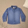 Camisa Infantil Tecido Jeans