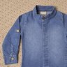 Camisa Infantil Tecido Jeans