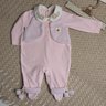Macacão Bebê Menina Baby na cor rosa bebê