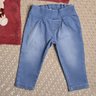 Conjunto Infantil Menina calça jeans e blusa na cor vermelha