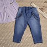 Conjunto Infantil Menina calça no jeans e camisa na cor lavanda