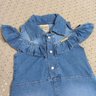 Macaquinho Infantil Menina na cor jeans