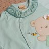 Macacão Bebê Menina na cor verde bebê