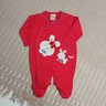 Macacão Bebê Menina na cor vermelha