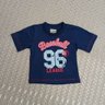 Conjunto Infantil Menino shorts jeans e camiseta marinho
