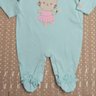 Macacão Bebê Menina na cor verde bebê
