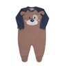 Macacão Bebê Menino Dog na cor caqui