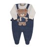 Macacão Jardineira Bebê Menino Inverno