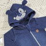 Macacão Jeans Bebê Menino Com capuz