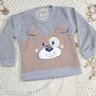 Conjunto Infantil Inverno Menino Dog calça marinho e blusa mescla
