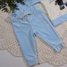Conjunto Infantil em plush na cor azul bebe