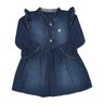 Vestido jeans Infantil Menina na cor jeans