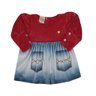 Vestido Infantil Menina na cor vermelha