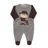 Macacão Bebê Menino na cor marrom
