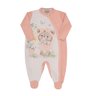 Macacão Bebê Menina com estampa exclusiva na cor salmao