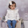 6609 conjunto jeans infantil menina blush 4