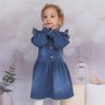 6618 vestido jeans infantil menina princess 4