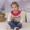 6622 conjunto jeans com body infantil menina ursinhas 4