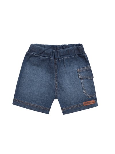Shorts jeans infantil menino Com bolso na lateral na cor jeans