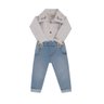 6883 conjunto menino 3 pecas body camisa em tecido plano calca jeans e suspensorio 2