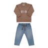6918 conjunto jeans menino blusa e calca 6