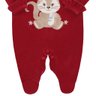 6948 saida maternidade bebe menina plush bordo 3