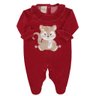 6948 saida maternidade bebe menina plush bordo 5