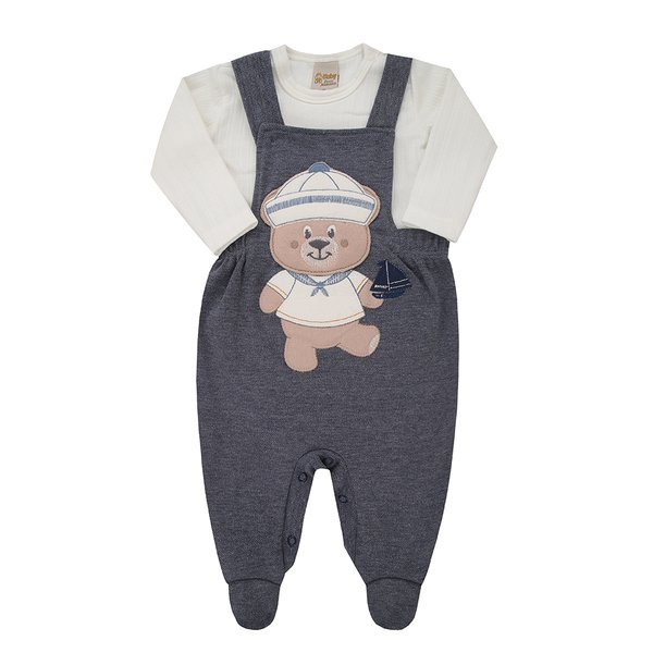 7044 jardineira longa bebe menino com body marinheiro 1