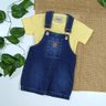7056 jadineira jeans infantil menino com camiseta jogador 2