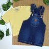 7056 jadineira jeans infantil menino com camiseta jogador 3