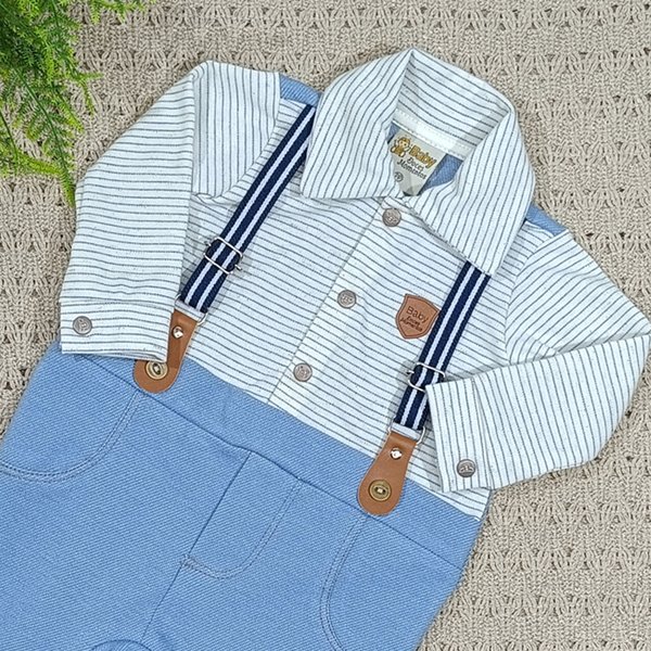 7068 saida maternidade bebe menino denin 4