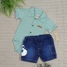 7085 conjunto jeans com body infantil menino dog 2