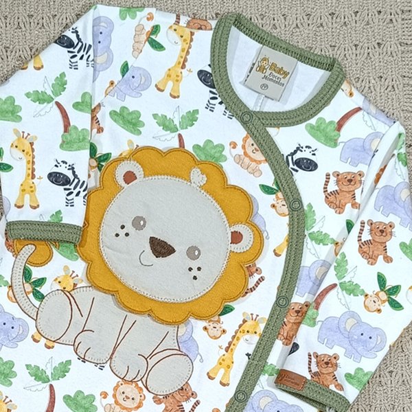 7086 saida maternidade bebe menino safari 5