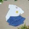 8010 conjunto jeans infantil menina coelhinha 2