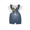 8011 jardineira jeans infantil menina coelhinha 1