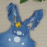 8011 jardineira jeans infantil menina coelhinha 4