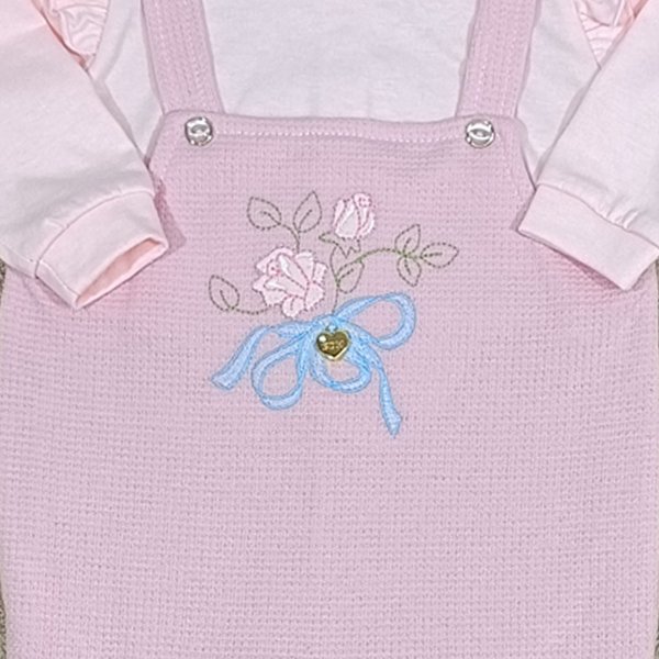 8016 macacao jardineira bebe menina florzinha 5