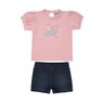 8020 conjunto jeans infantil menina florzinha 1